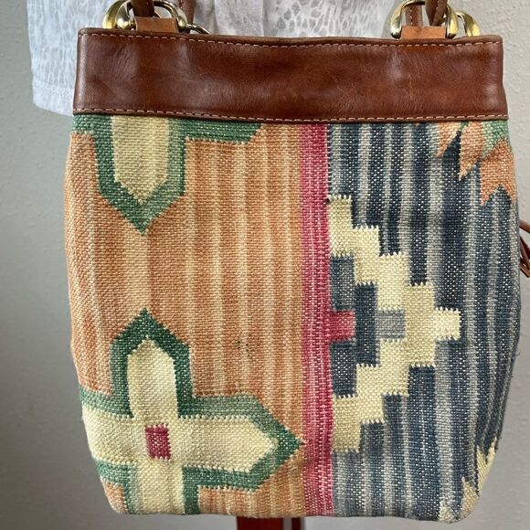 Unique Woven Fabric Boho Shoulder Bag - Picture 7 of 9
